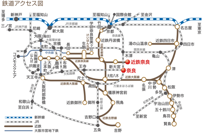 鉄道アクセス図