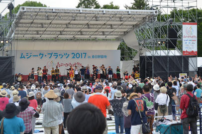ムジークプラッツ2017 in 春日野園地 OKINAWA × NARA 〜沖縄の音楽と芸能 命のお祝いフェスト エイサーDAY のハイライト画像